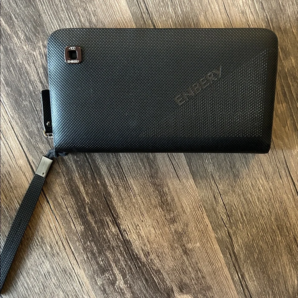 Black ENERGY Wallet with Wrist Strap
